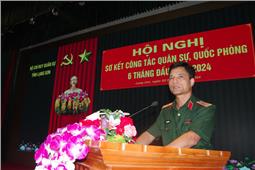 Bộ CHQS tỉnh Lạng Sơn sơ kết công tác quân sự quốc phòng địa phương 6 tháng đầu năm 2024